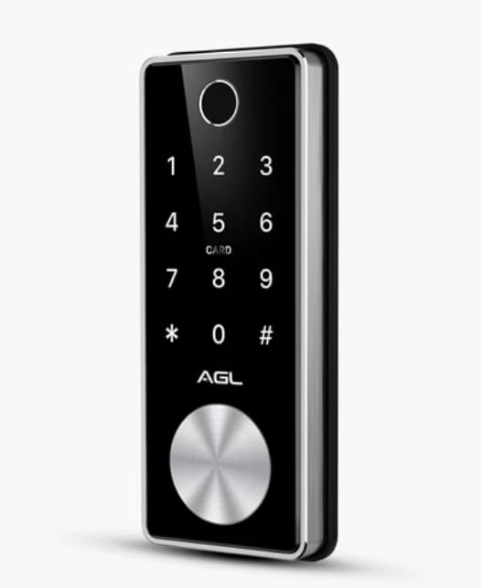 Fechadura Digital AGL T12S — Rolete com Biometria e App Tuya