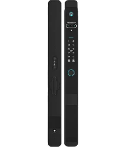 Fechadura Digital Emteco Viena — Perfil Estreito com Biometria, IP65 e App Tuya