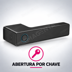 Fechadura Digital Lumina Audaz Preta Minimalista: chave