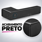 Fechadura Digital Lumina Audaz Preta Minimalista: acabamento
