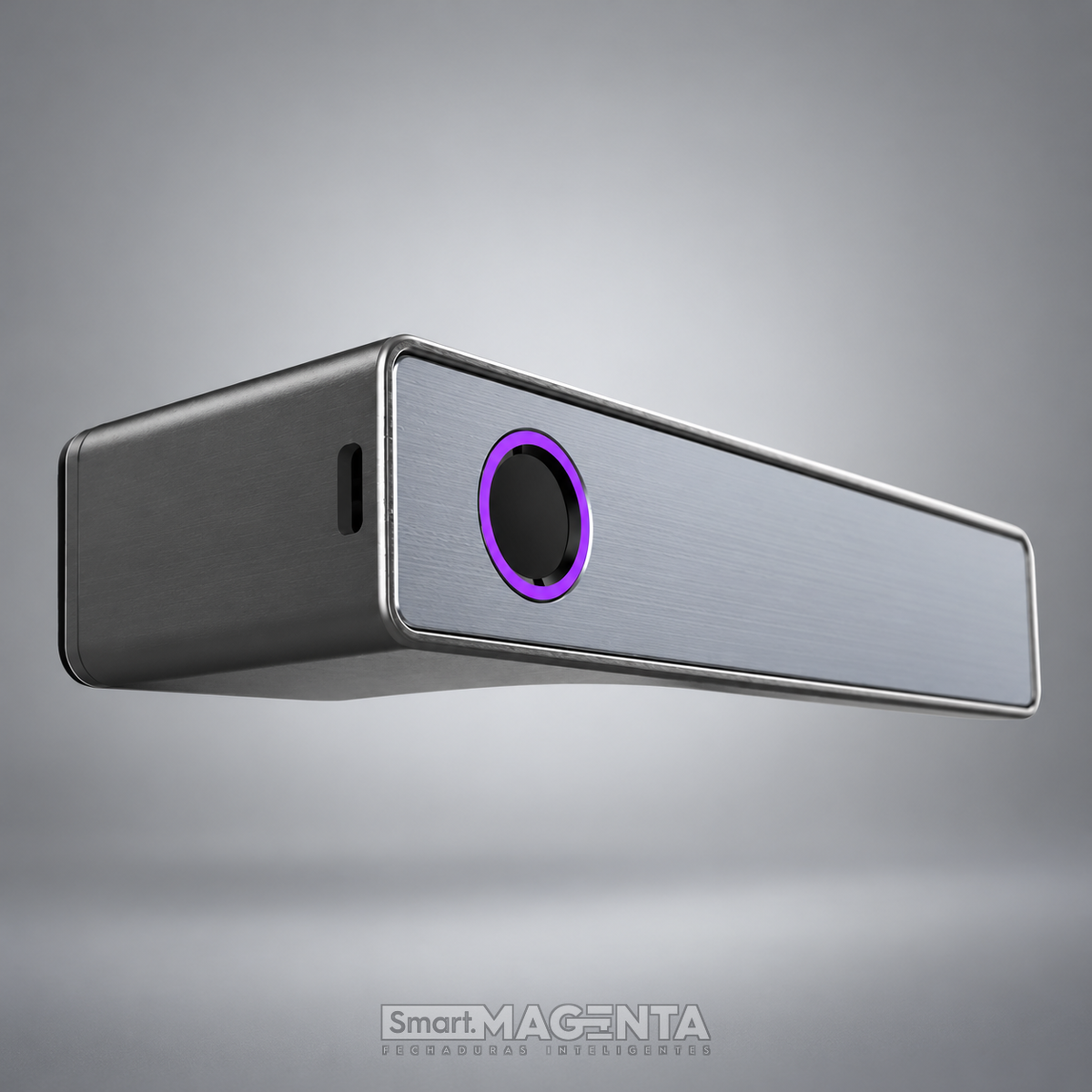 Fechadura Digital Lumina Audaz Prata Onix Minimalista