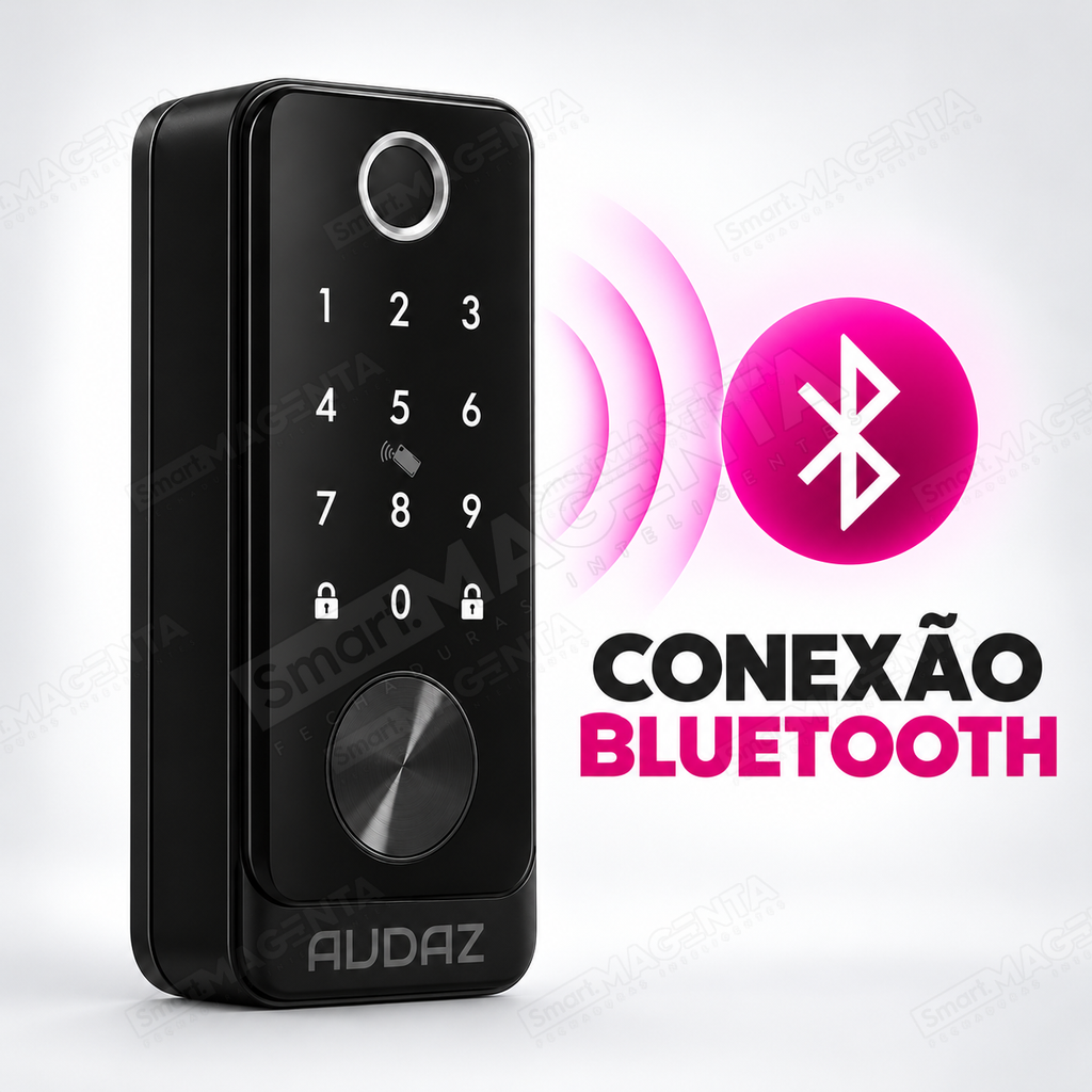 Fechadura Pulse Audaz Rolete Preta Ttlock: bluetooth