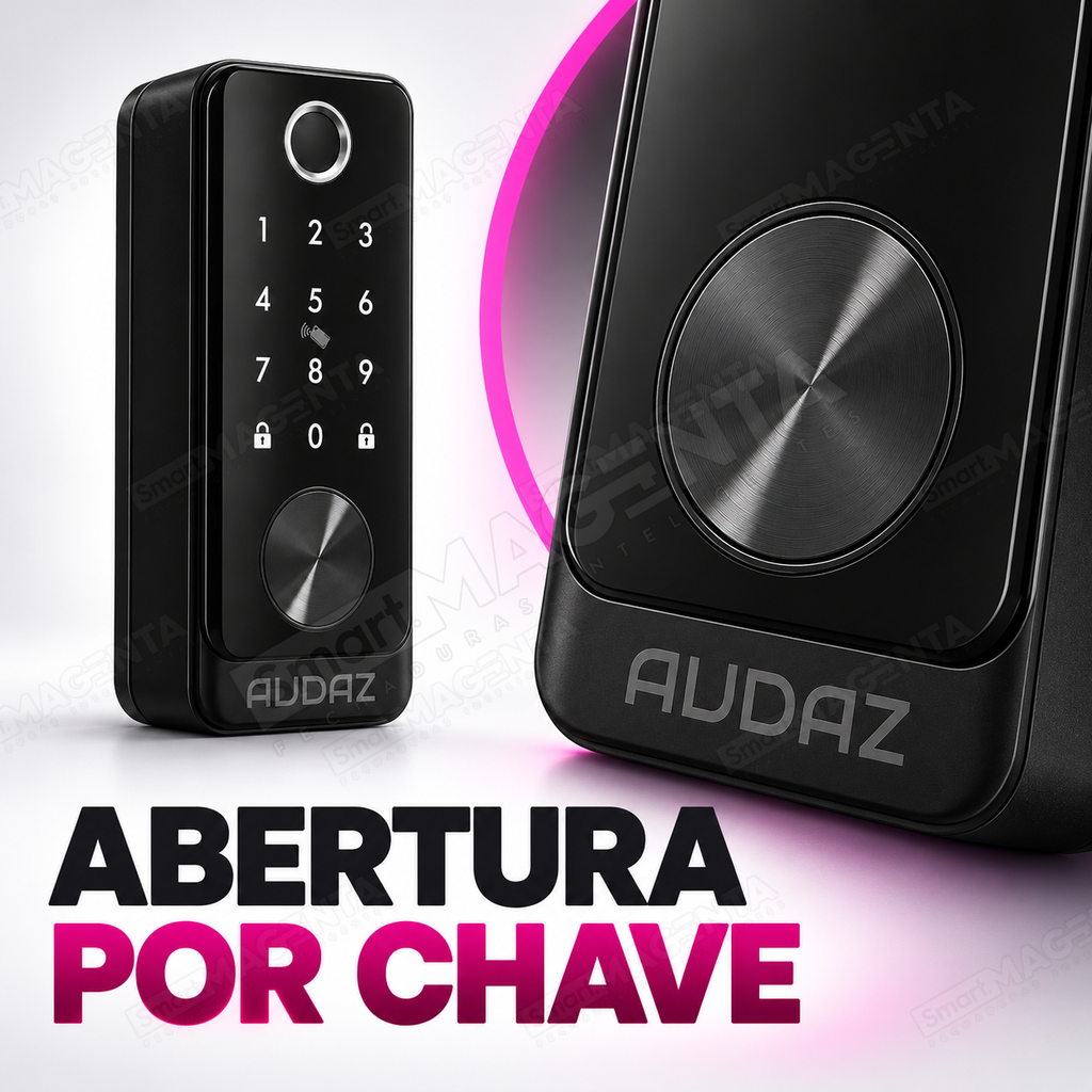Fechadura Pulse Audaz Rolete Preta Ttlock: chave