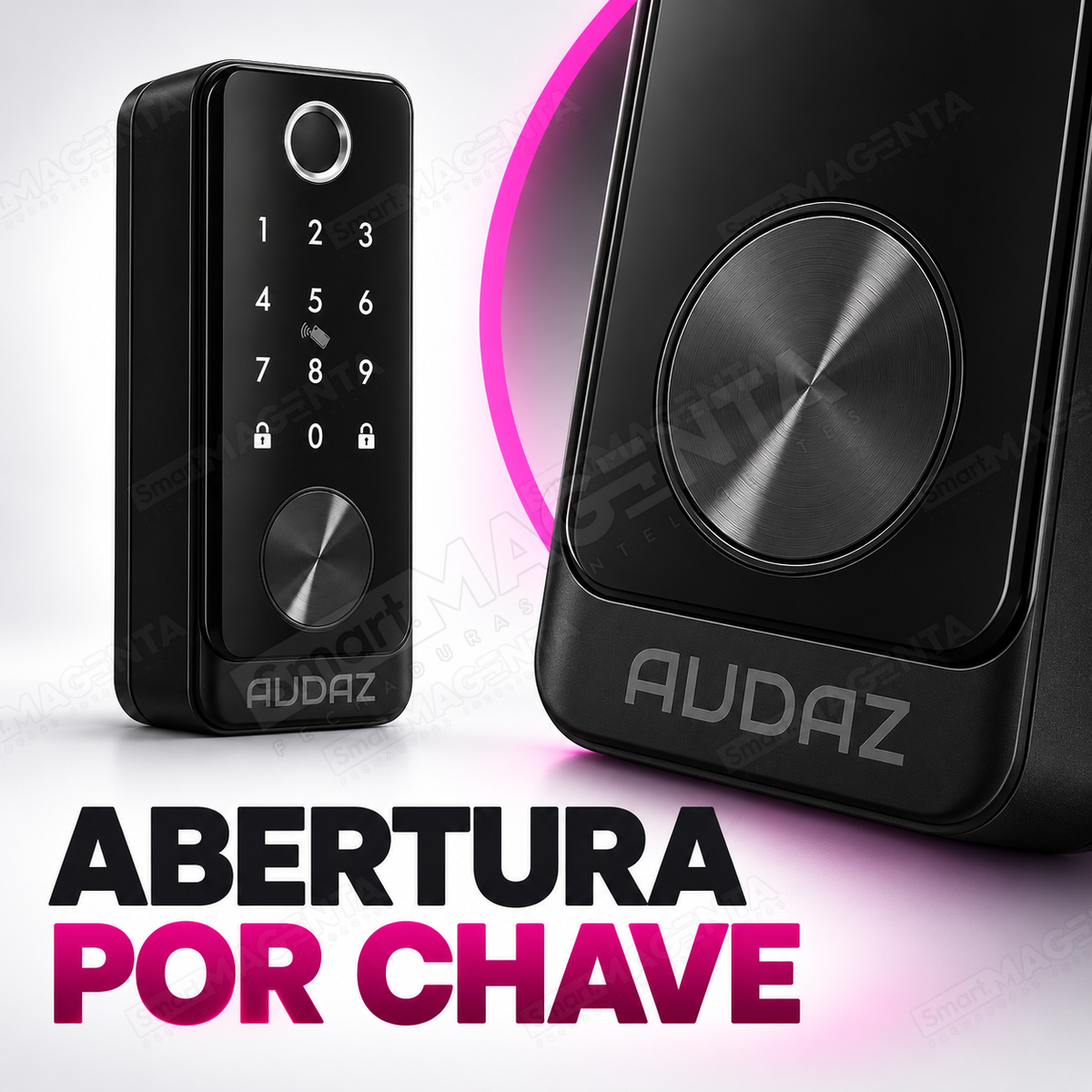 Fechadura Pulse Audaz Rolete Preta Ttlock: chave