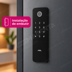 Fechadura Digital AGL T12S: instalacao de embutir