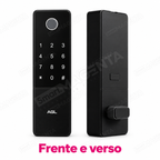 Fechadura Digital AGL T12S: frente e verso