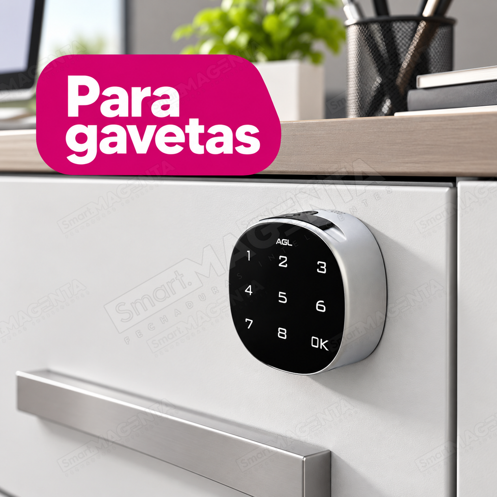 Fechadura Digital AGL Mobili Compact: uso em gavetas