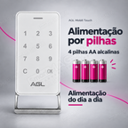 Fechadura Digital AGL Mobili Touch: alimentação