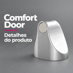 Prendedor Trava Porta Magnético Comfort Door Prata com Adesivo 3M: design em destaque