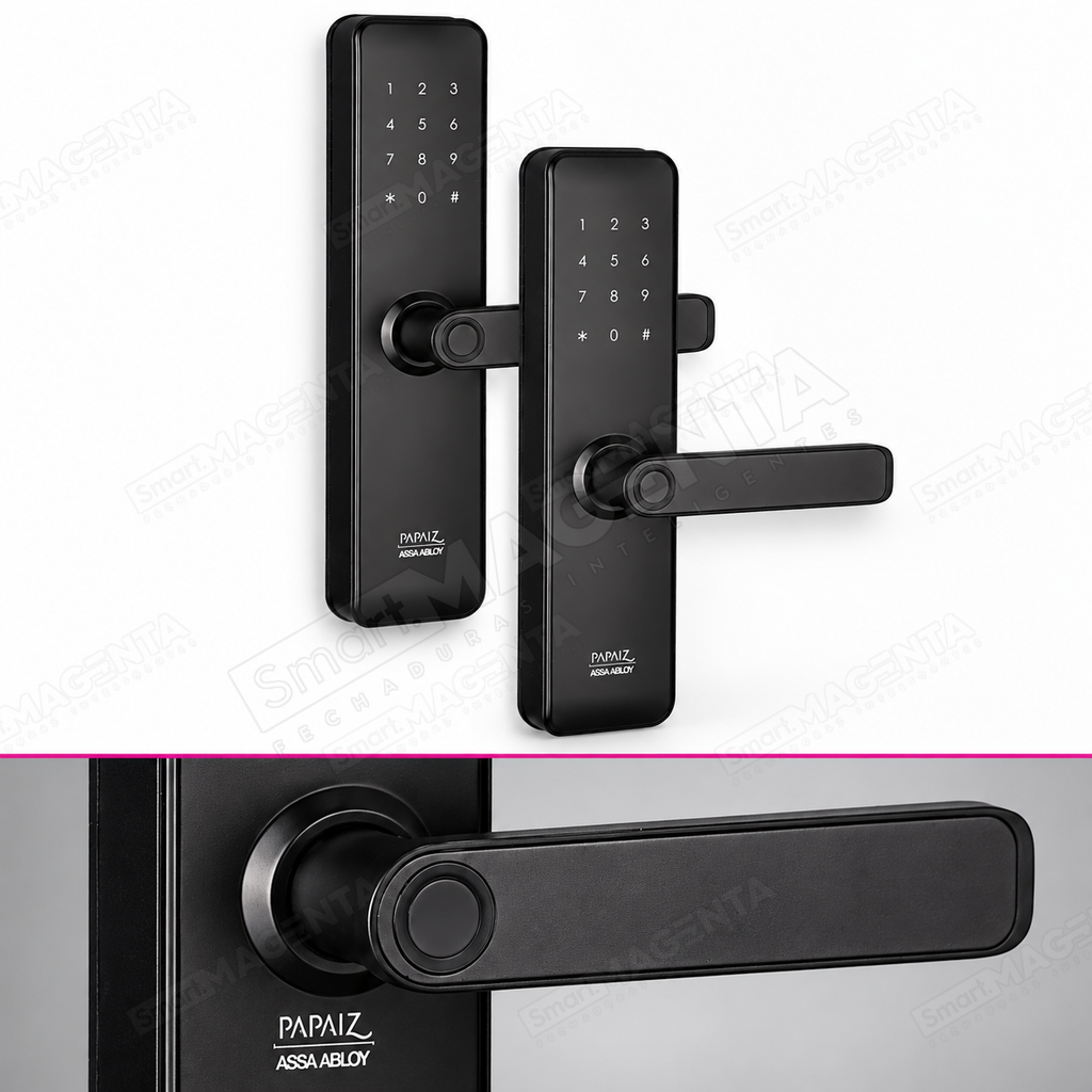 Kit 2 Fechaduras Digitais Papaiz Fit Lock: detalhe do acabamento