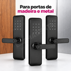 Kit 3 Fechaduras Digitais Papaiz Fit Lock: materiais da porta