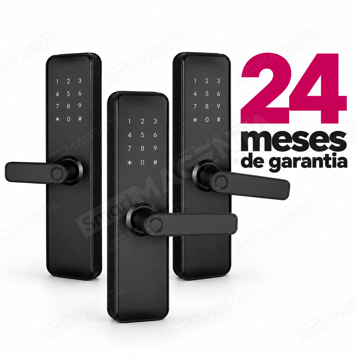 Kit 3 Fechaduras Digitais Papaiz Fit Lock: garantia
