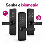 Kit 3 Fechaduras Digitais Papaiz Fit Lock: formas de abertura