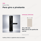 Fechadura Digital Emteco Stay: para giro e pivotante