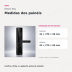 Fechadura Digital Emteco Stay: medidas dos painéis
