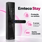 Fechadura Digital Emteco Stay: protecao no acesso