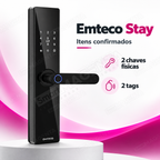 Fechadura Digital Emteco Stay: itens confirmados