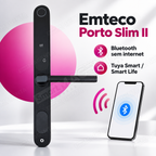 Fechadura Digital Emteco Porto Slim II: bluetooth sem internet
