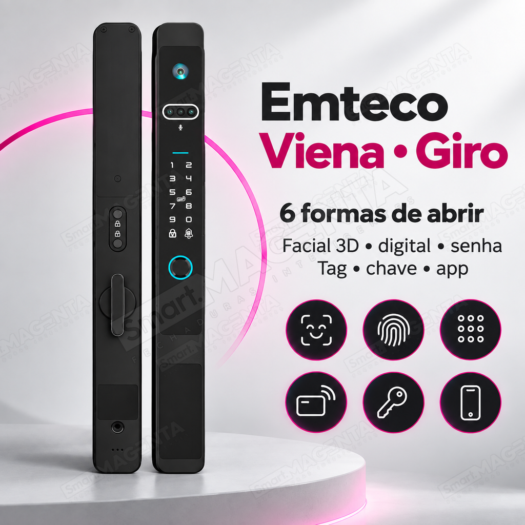 Fechadura Digital Emteco Viena: 6 formas de abrir