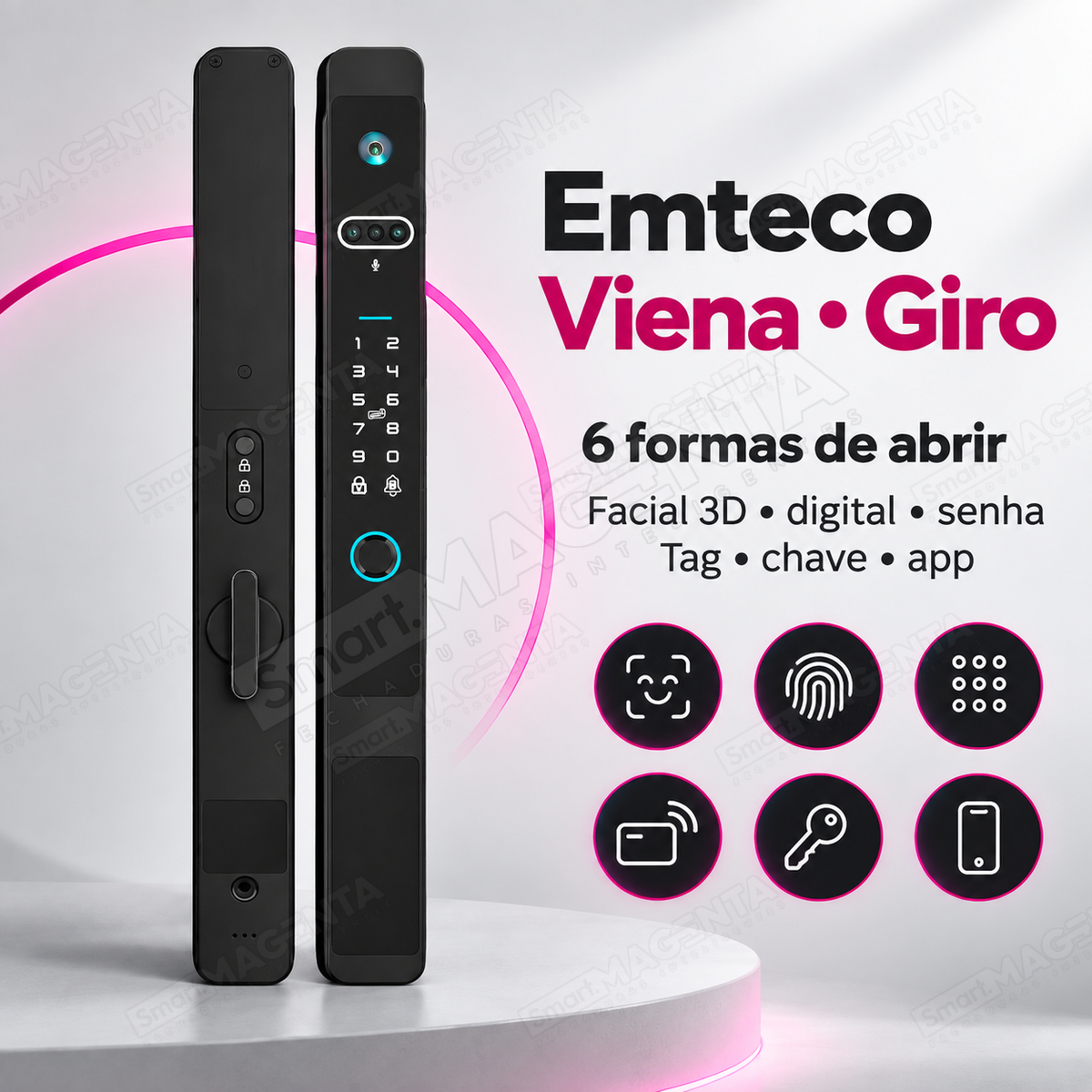 Fechadura Digital Emteco Viena: 6 formas de abrir