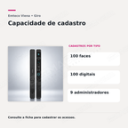 Fechadura Digital Emteco Viena: capacidade de cadastro