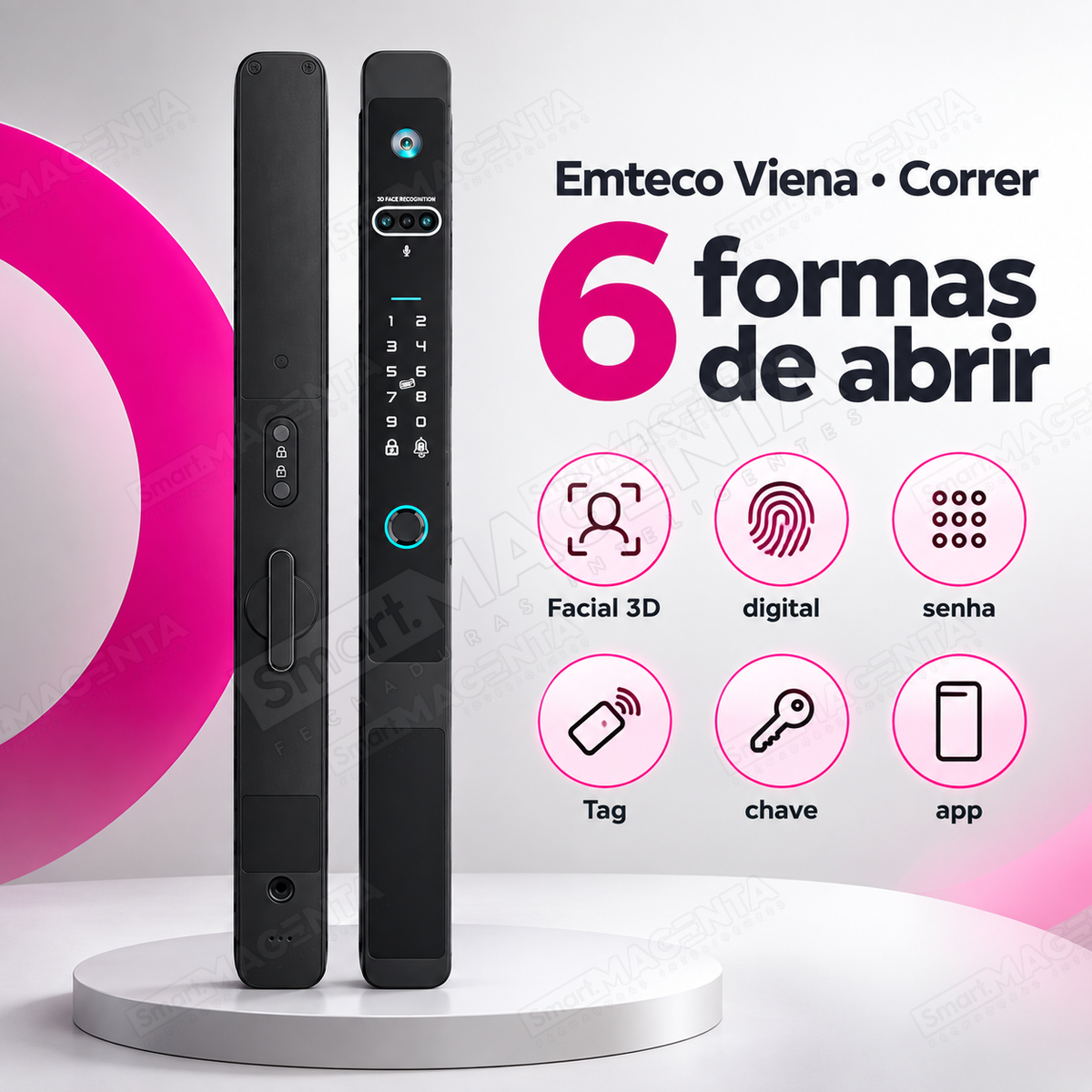 Fechadura Digital Emteco Viena: 6 formas de abrir