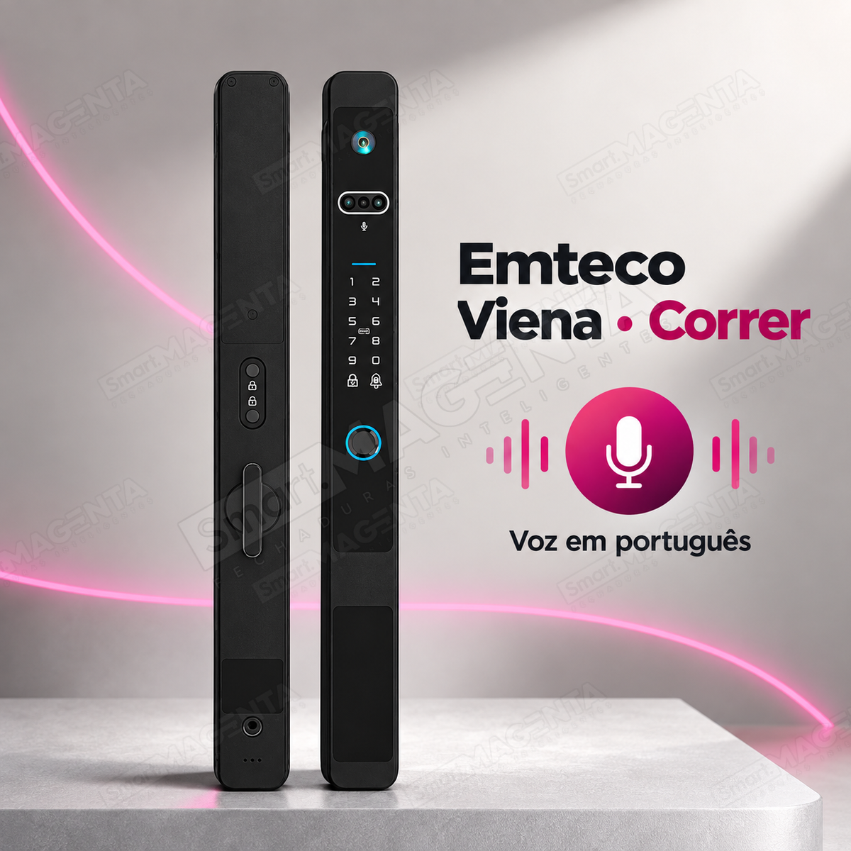 Fechadura Digital Emteco Viena: voz em portugues