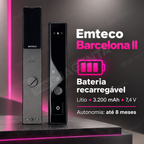 Fechadura Digital Emteco Barcelona II: bateria recarregavel