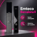 Fechadura Digital Emteco Barcelona II: senha antiespiao