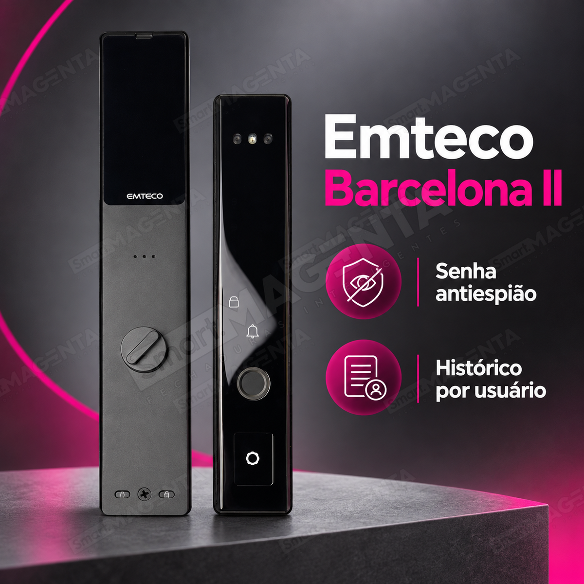Fechadura Digital Emteco Barcelona II: senha antiespiao