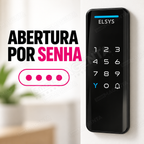 Fechadura Digital Elsys Pop Preta: senha