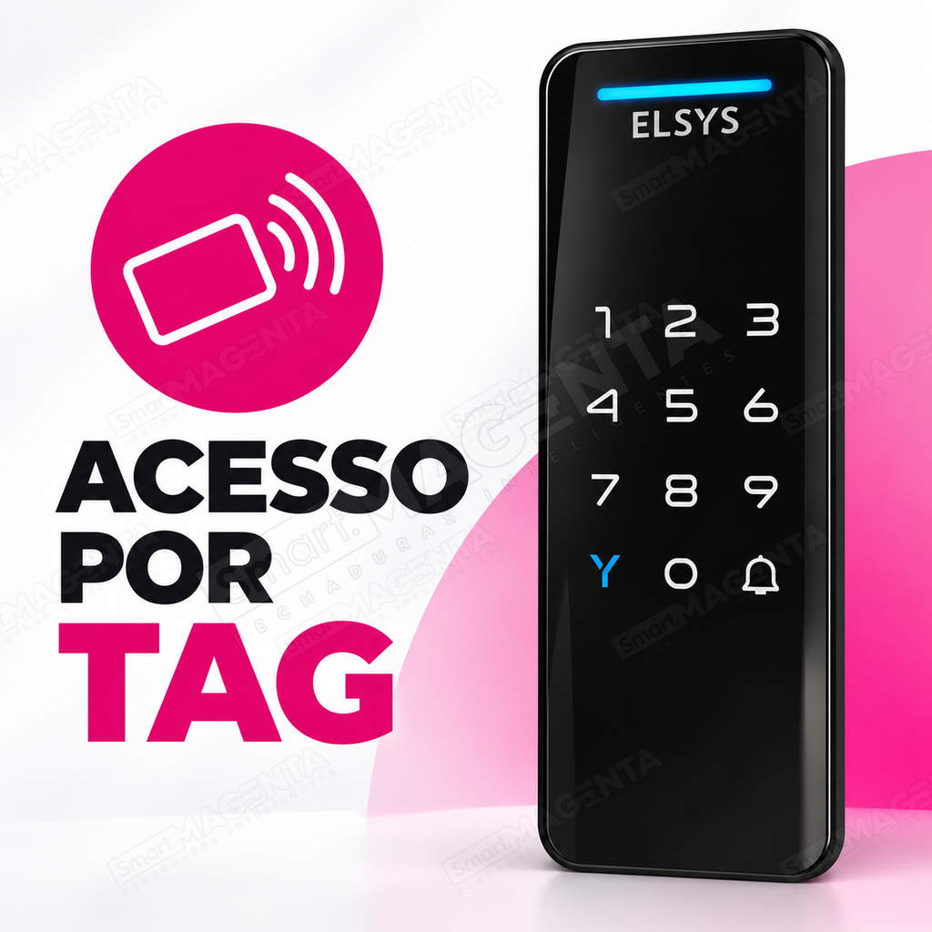 Fechadura Digital Elsys Pop Preta: tag