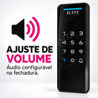 Fechadura Digital Elsys Pop Preta: volume