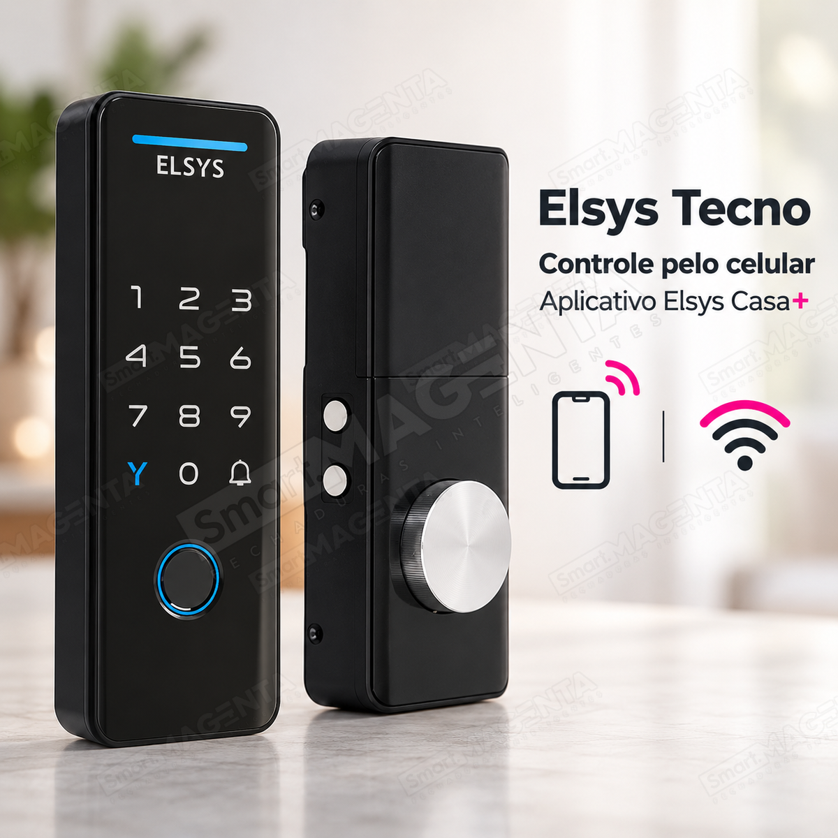 Fechadura Digital Elsys Tecno: controle pelo celular