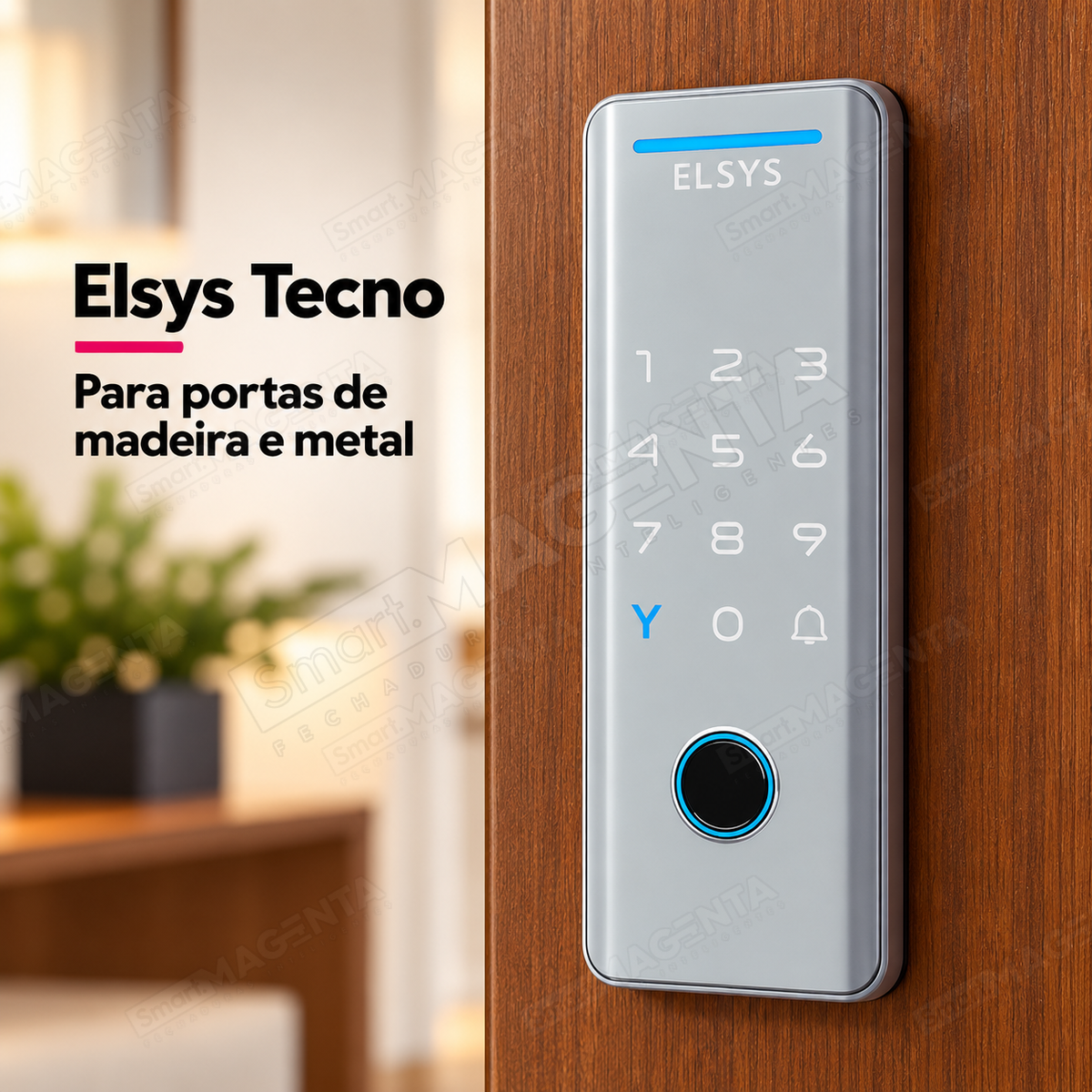 Fechadura Digital Elsys Tecno: para madeira e metal