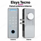 Fechadura Digital Elsys Tecno: painéis externo e interno