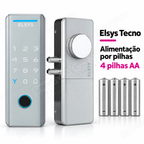 Fechadura Digital Elsys Tecno: alimentação por pilhas