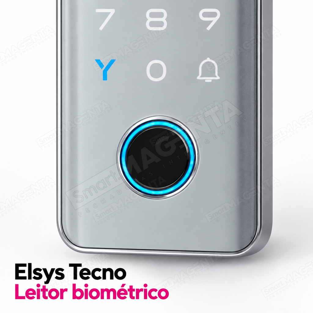 Fechadura Digital Elsys Tecno: detalhe do leitor