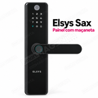 Fechadura Digital Elsys Sax: painel e maçaneta
