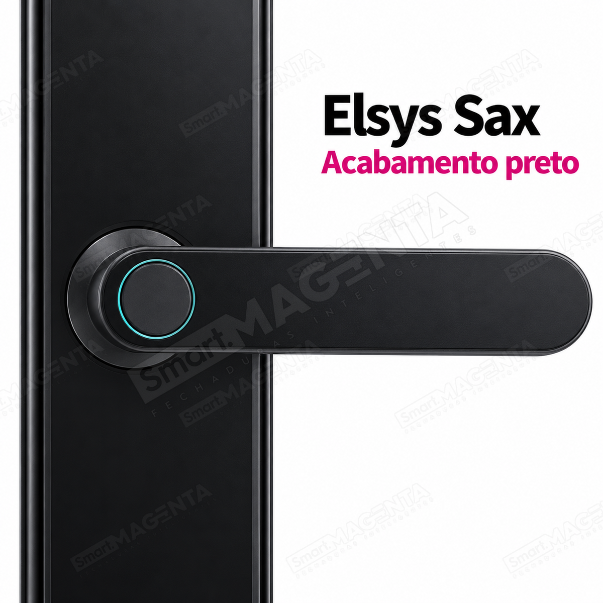 Fechadura Digital Elsys Sax: acabamento da maçaneta