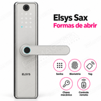 Fechadura Digital Elsys Sax: formas de abertura
