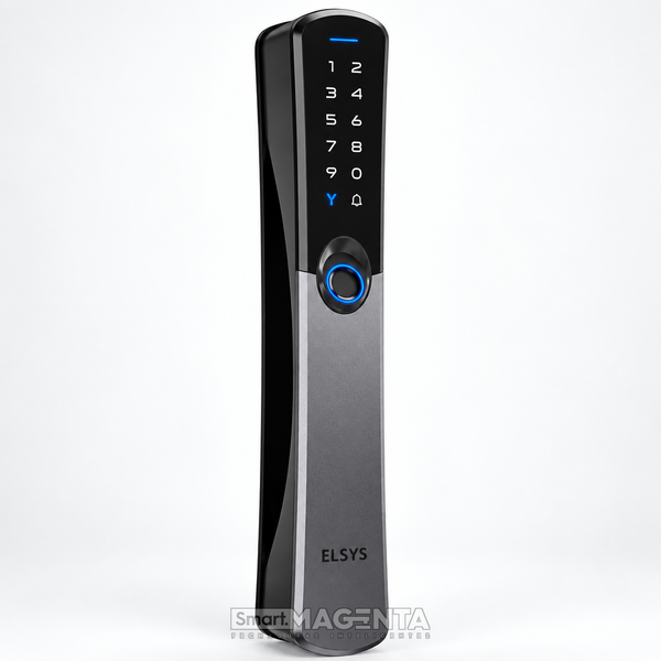 Fechadura Digital Elsys Samba — Rolete com Biometria, IP55 e App Tuya