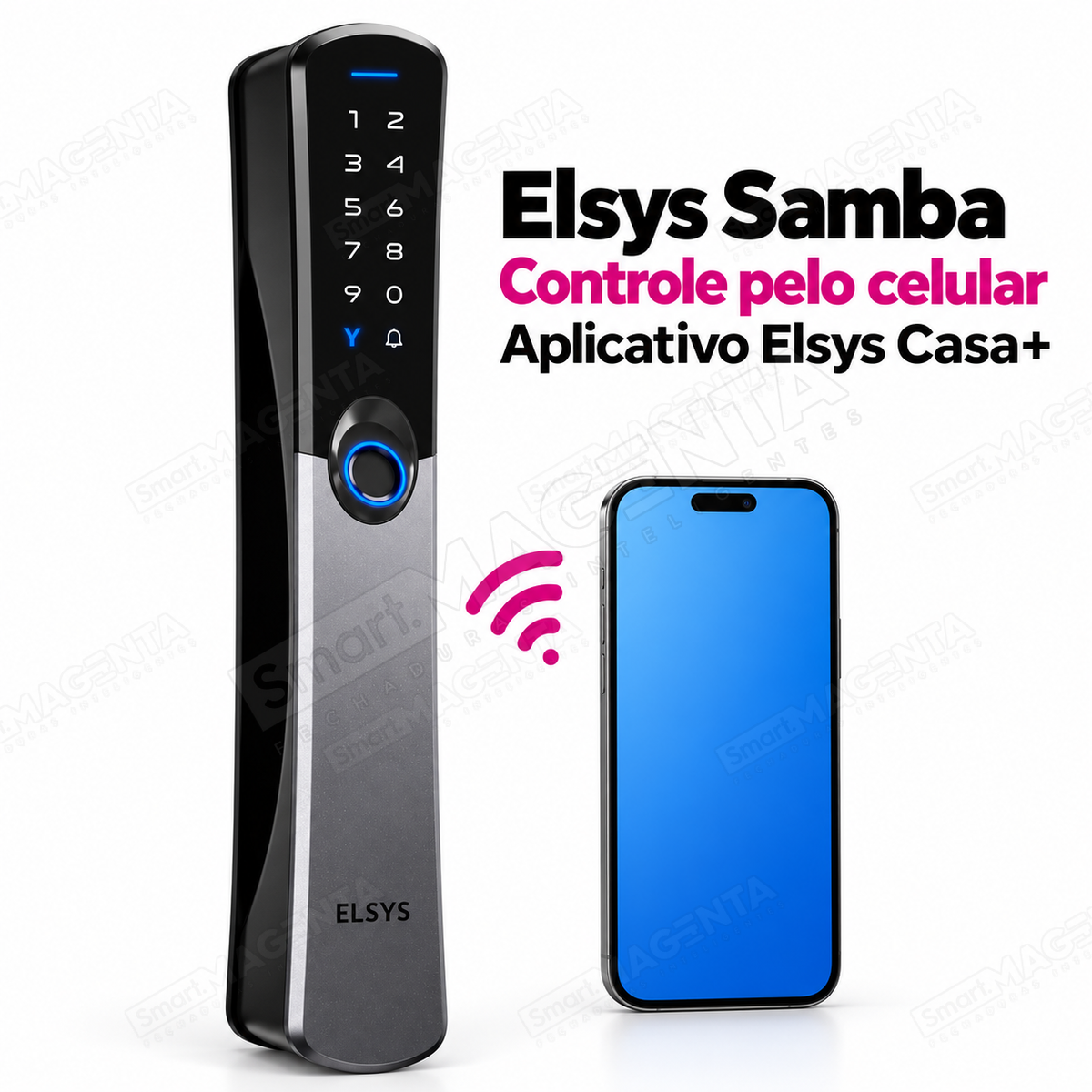 Fechadura Digital Elsys Samba: controle pelo celular