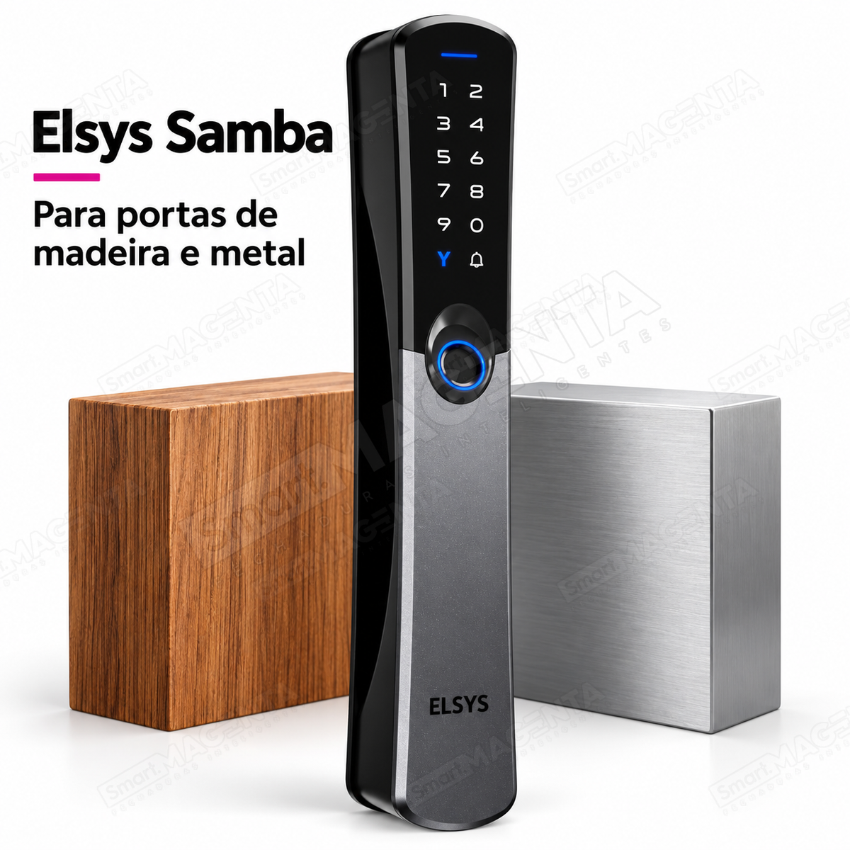 Fechadura Digital Elsys Samba: para madeira e metal