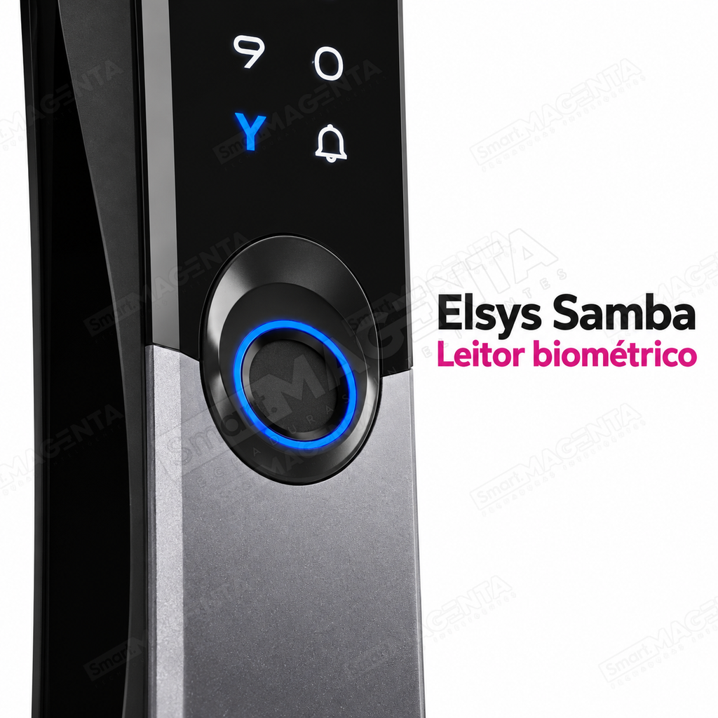 Fechadura Digital Elsys Samba: detalhe do leitor