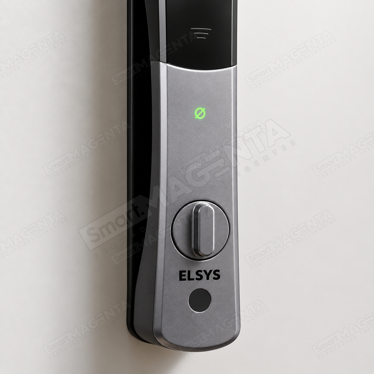 Fechadura Digital Elsys Samba: painel interno em detalhe