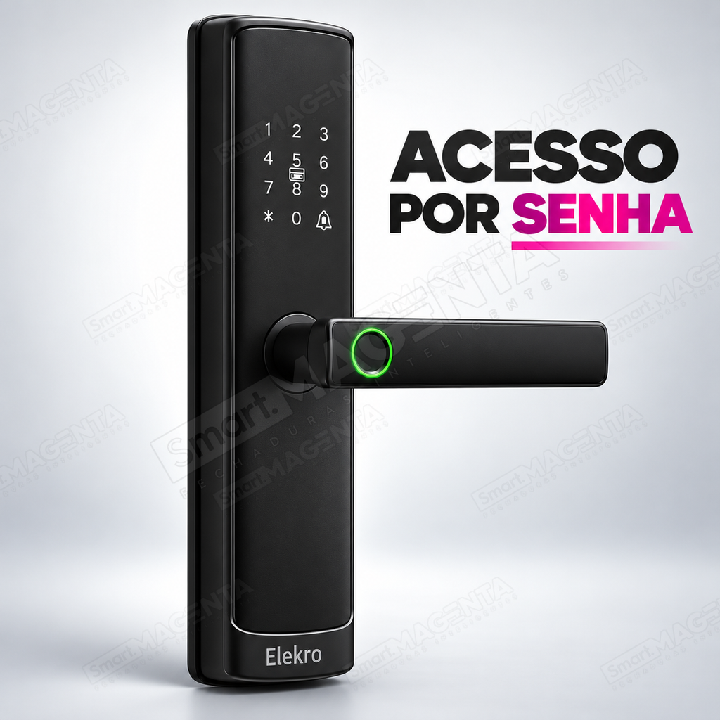 Fechadura Digital Wi-Fi ELEKRO Signature: senha