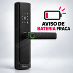 Fechadura Digital Wi-Fi ELEKRO Signature: aviso bateria