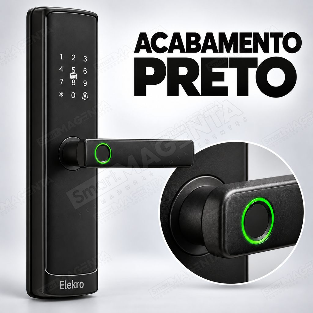 Fechadura Digital Wi-Fi ELEKRO Signature: acabamento
