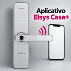 Fechadura Digital Elsys Clássica ESF-DE4000B Prata: aplicativo casa mais